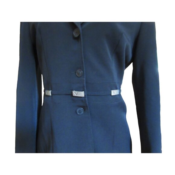 Vintage Vertigo Paris Black Blazer Jacket in Size Medium, Made in France - Picture 3 of 7